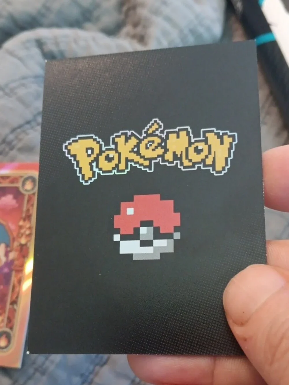 Pokemon Purple Holographic Mewtwo Trading Card